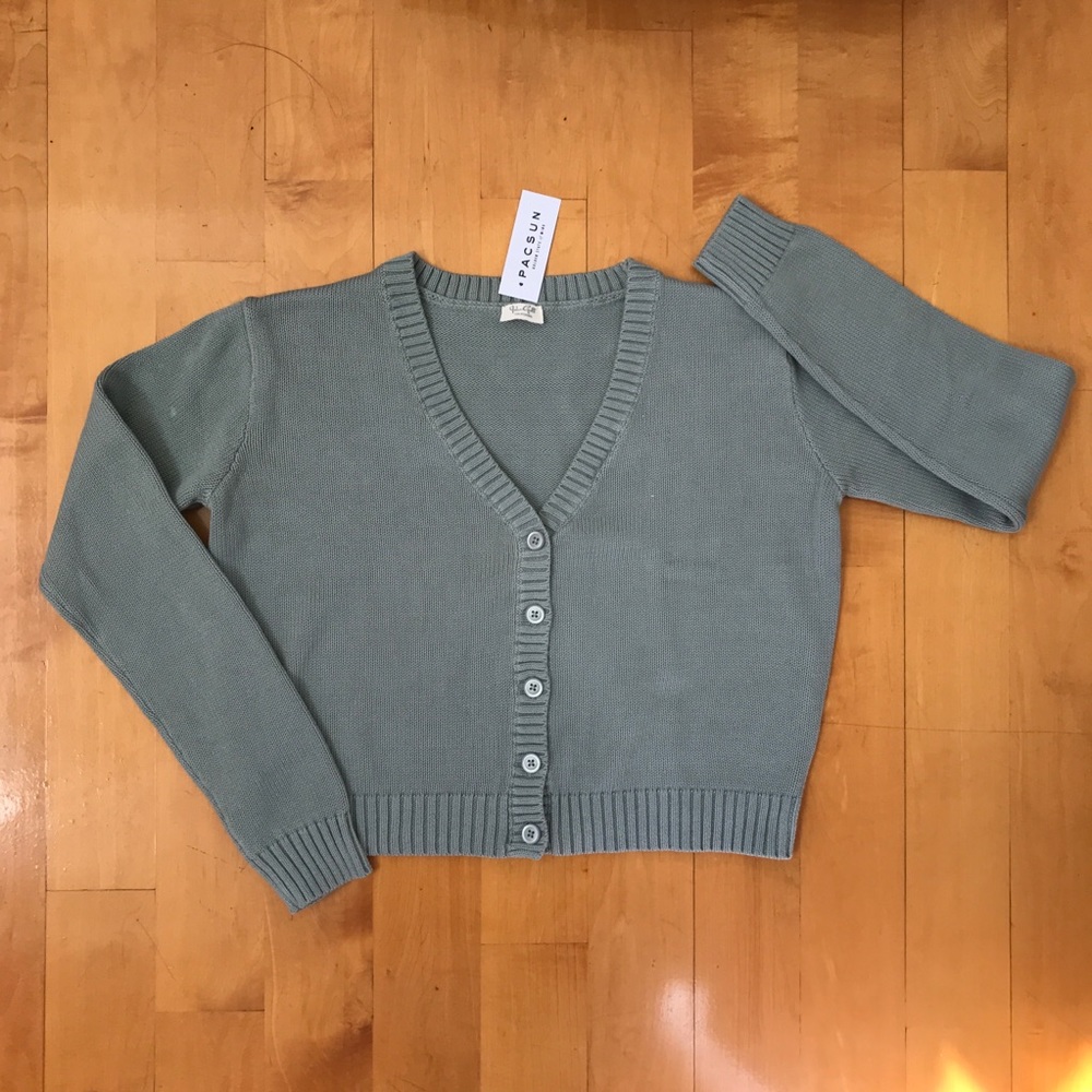 Brandy Melville Seafoam Green Billie Sweater NWT